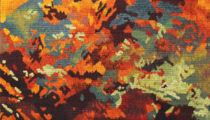 Green Ô "- nom de l'artiste : création Perrin-Crinière F-odile - atelier de tissage: Atelier A2- date de fabrication : février 2020